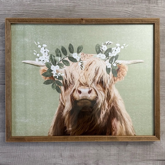 Hobby Lobby Wall Decor Highland Cow Picture Poshmark